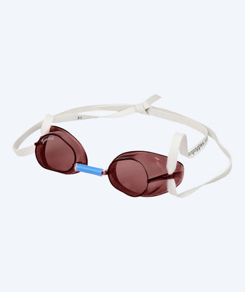 Malmsten okulary pływackie treningowe - Swedish Originals - Białe (szare szkła)