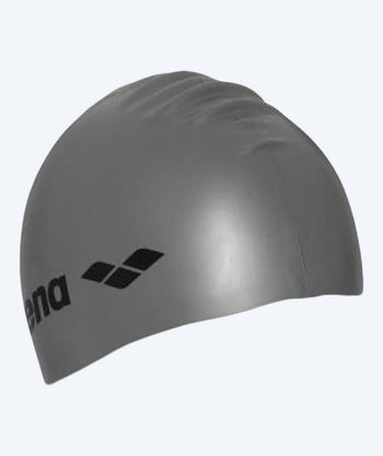 Arena czepek do pływania - Classic Silicone - Szary/srebrny