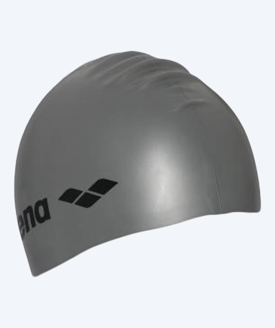 Arena czepek do pływania - Classic Silicone - Szary/srebrny