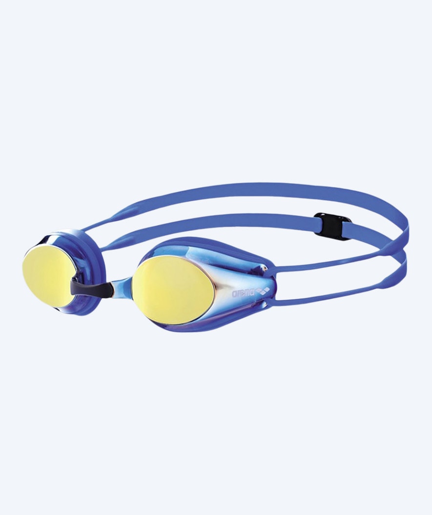 Arena okulary do pływania na zawody dla dzieci (6-12 lat) - Tracks Mirror - Jasnoniebieskie