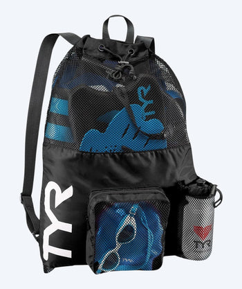 TYR siatka pływacka - Big Mesh Mummy 40L - Czarna