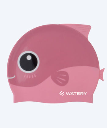 Watery czepek do pływania dla dzieci - Fishi - Różowa Ryba