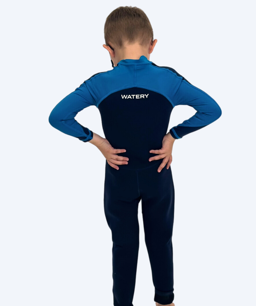 Watery kombinezon UV dla dzieci - Calypso Full-Body - Niebieski/ciemnoniebieski