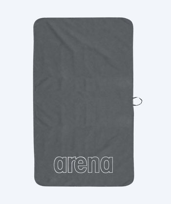 Arena ręcznik z mikrofibry - Smart Plus Pool - Szary/Biały