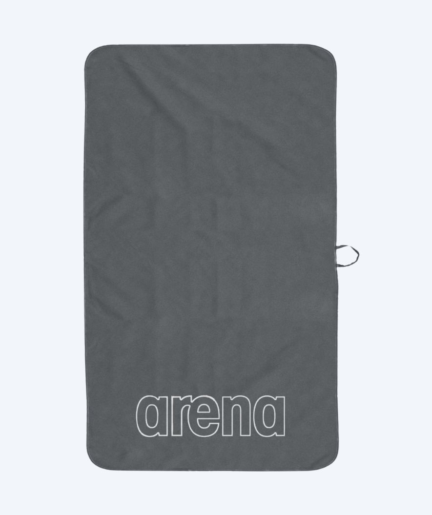 Arena ręcznik z mikrofibry - Smart Plus Pool - Szary/Biały