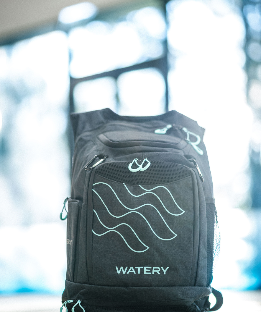 Watery torba pływacka - Viper Elite 45L - Ciemnoniebieska/Biała