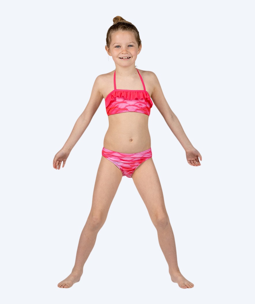 Watery bikini syrenka dziecięce - Zestaw - Pink Blush