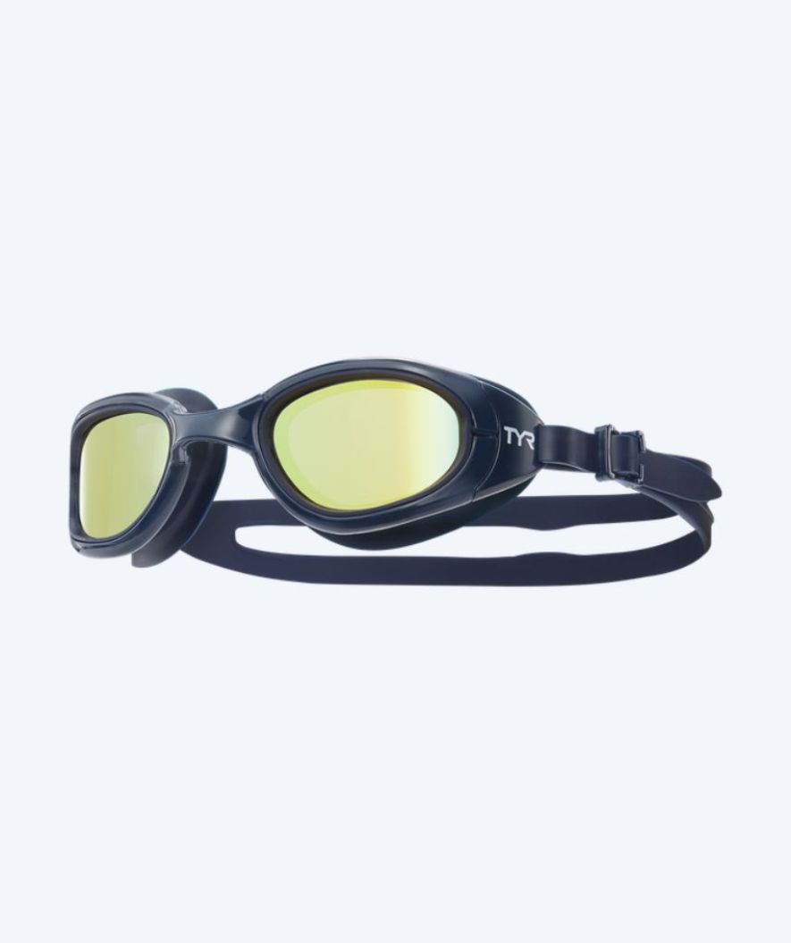 TYR okulary pływackie treningowe - Spec OPS 2.0 Mirror - Złoty/ciemnoniebieski