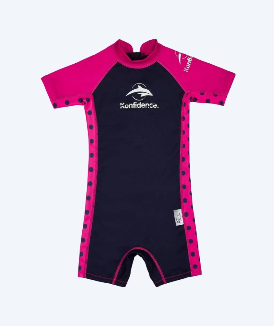 Konfidence pianka do pływania dla dzieci - Warma - Fioletowa/różowa