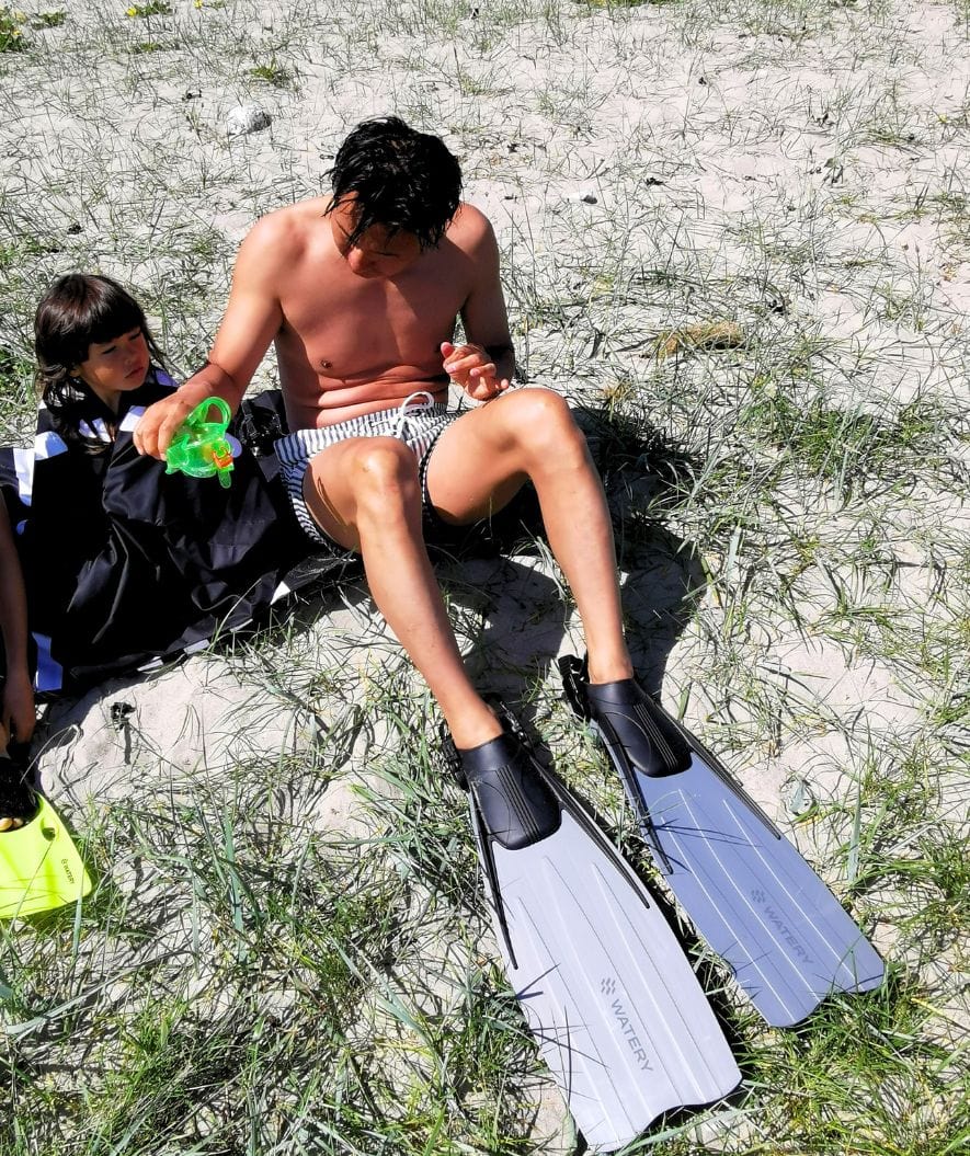 Watery płetwy do nurkowania dla dorosłych - Moonsoon - Szary/czarny