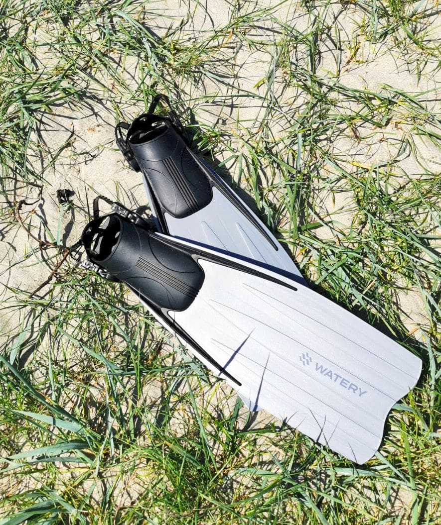 Watery płetwy do nurkowania dla dorosłych - Moonsoon - Szary/czarny