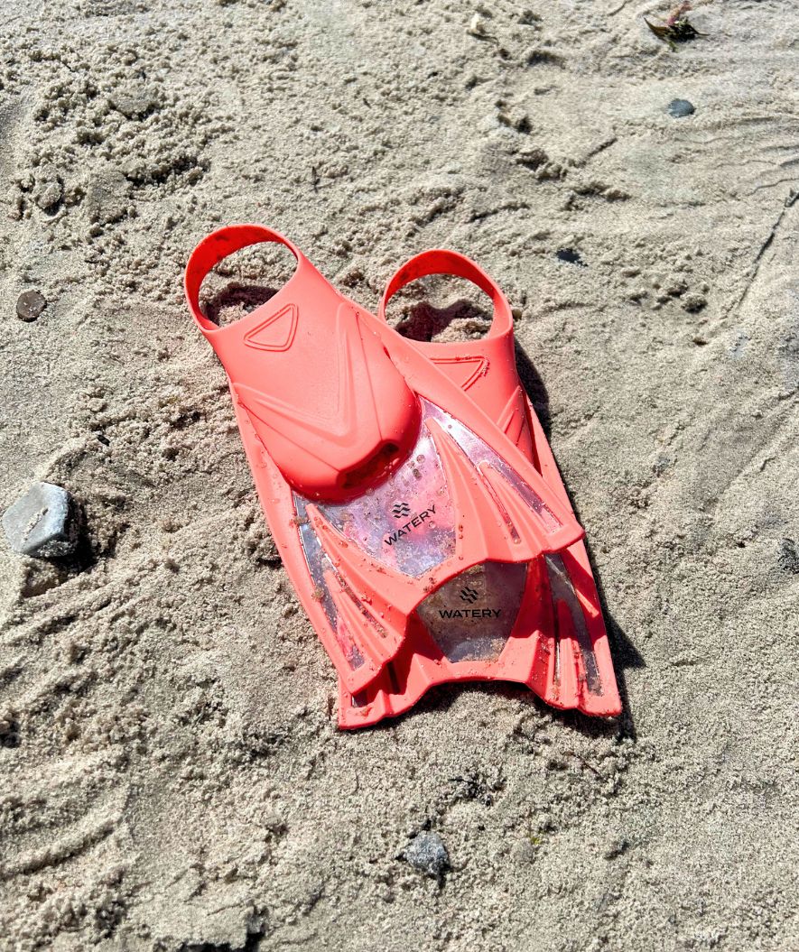 Watery płetwy do pływania dla dzieci (25-34) - Bimasha - Ciemnoniebieski