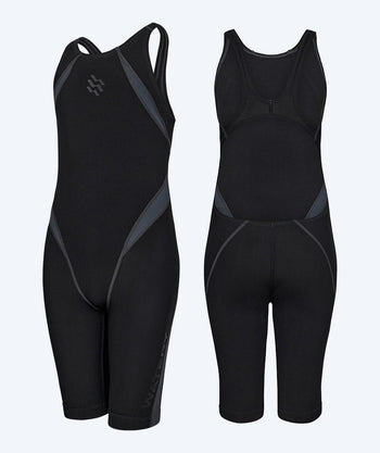 Watery strój kąpielowy na zawody dla dziewczynek - Rapidskin 2.0 - Czarny