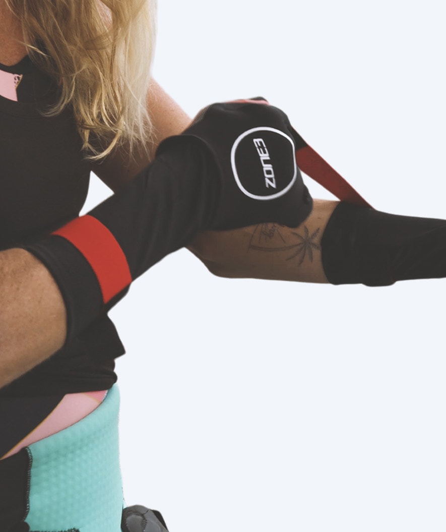 ZONE3 rękawiczki neoprenowe - Neopren (2mm) - Czarny/czerwony