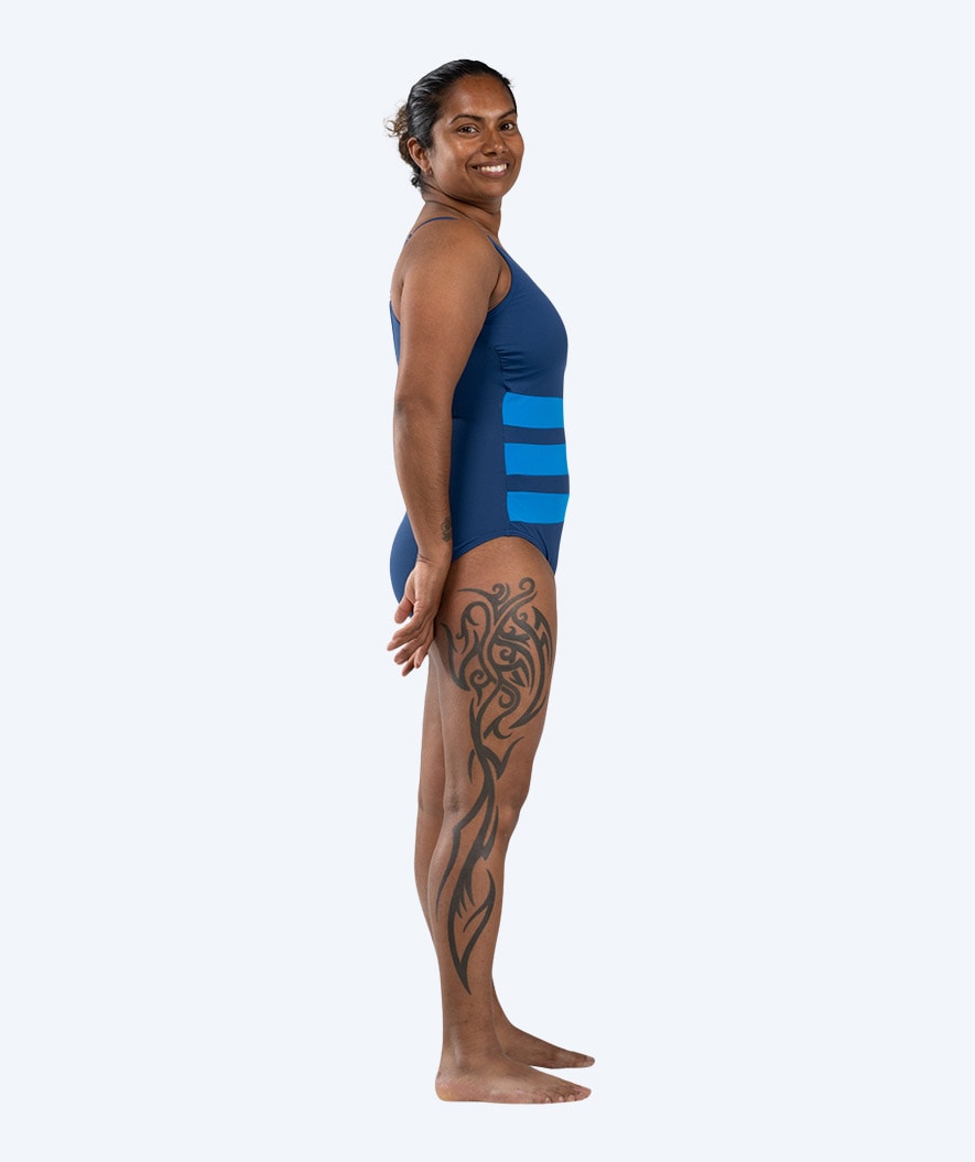 Watery strój kąpielowy z wkładką dla kobiet - Mystique Stripes - Ciemnoniebieski