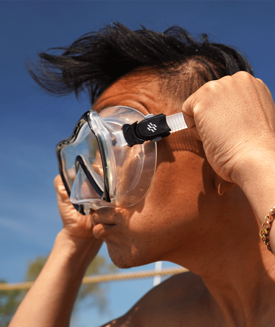 Watery maska do nurkowania dla dorosłych (od 15 lat) - Nebula - Czarny