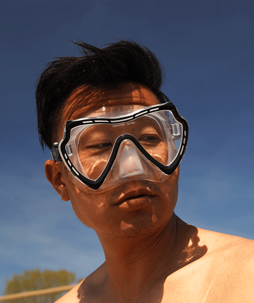 Watery maska do nurkowania dla dorosłych (od 15 lat) - Nebula - Czarny