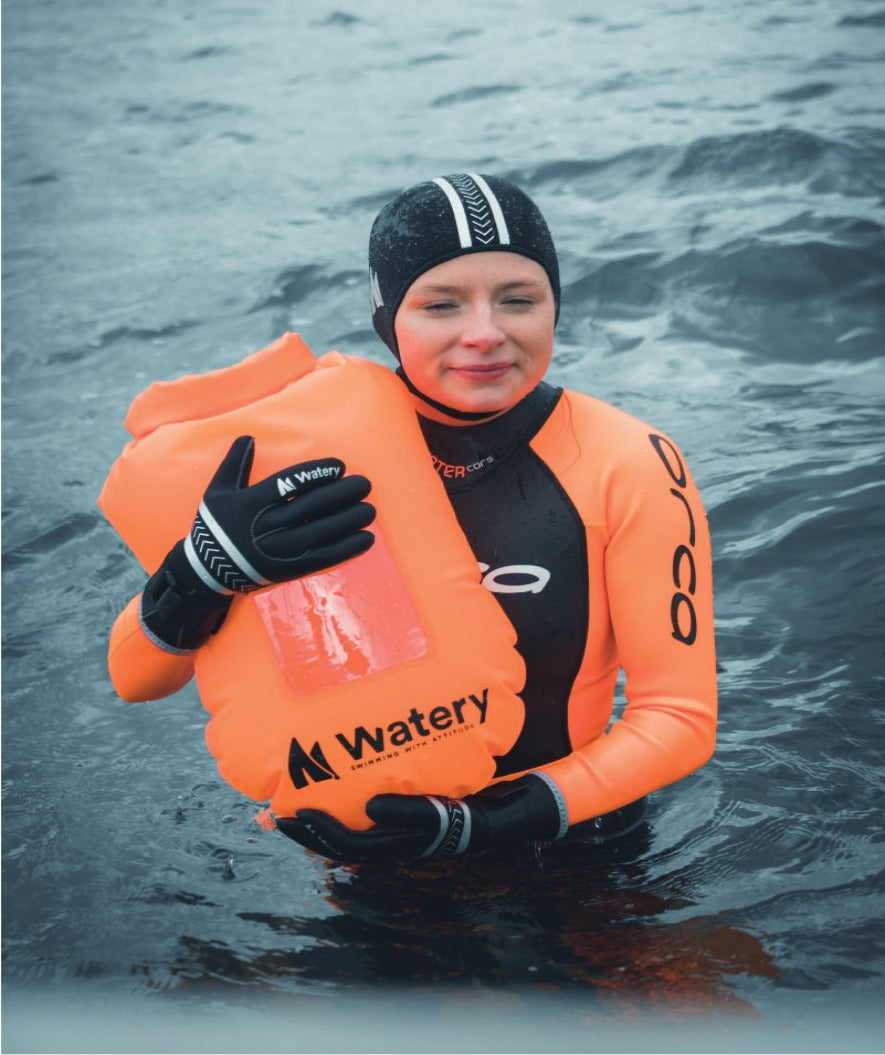 Watery zestaw neoprenowy - Thermal Reptile (3 mm) - Czarny/srebrny