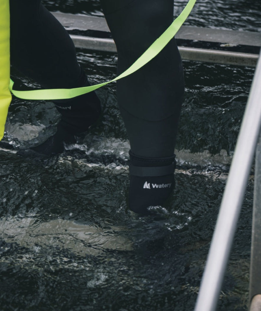 Watery zestaw neoprenowy - Thermal Reptile (3 mm) - Czarny/srebrny