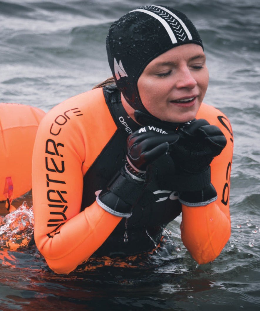 Watery zestaw neoprenowy - Thermal Reptile (3 mm) - Czarny/srebrny