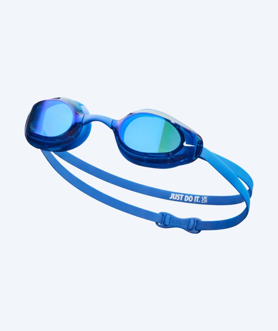 Nike Elite okulary do pływania - Vapor Mirror - Niebieski
