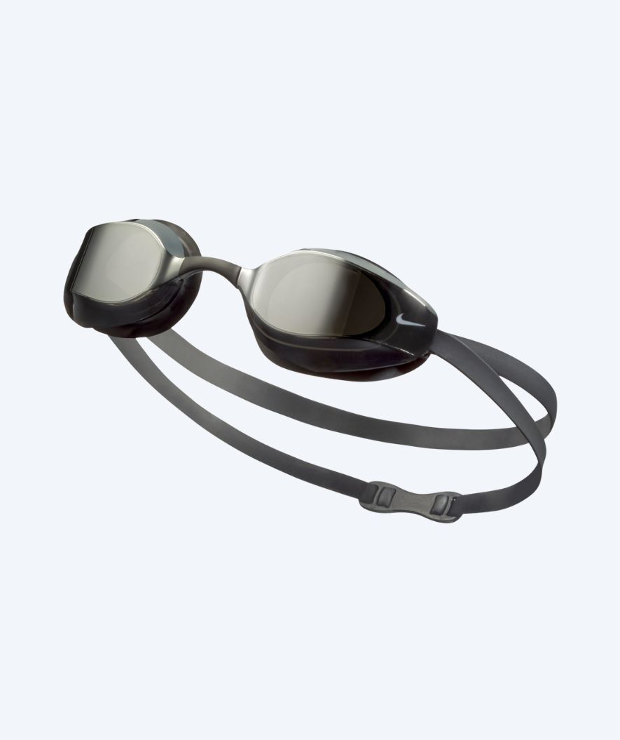 Nike Elite okulary do pływania - Vapor Mirror - Szary/Srebrny