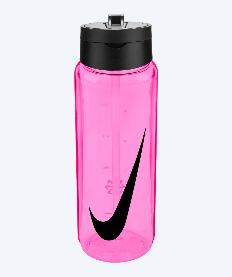 Nike bidon - Renew Recharge Straw - Różowy/czarny
