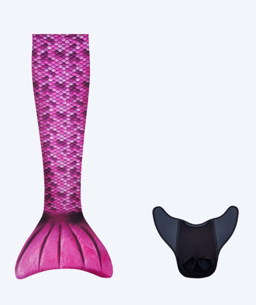 Kuaki Mermaids ogon syreny dla dzieci - Zestaw - Jasnoróżowy