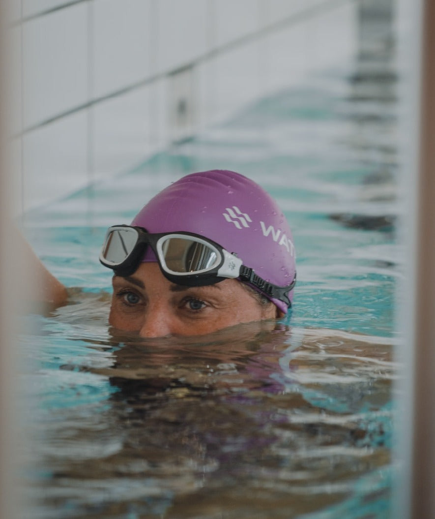 Watery okulary do pływania treningowe - Raven Active - Czarny/czerwony 1.0