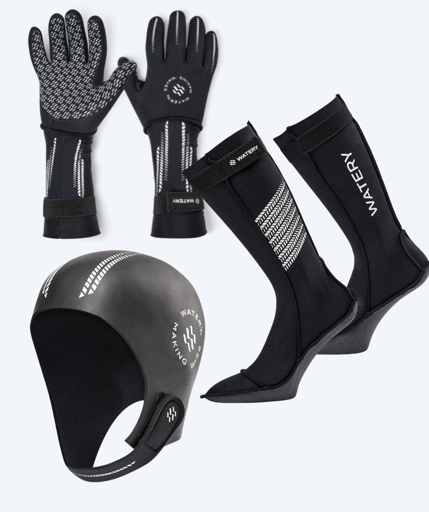 Watery zestaw neoprenowy - Calder Pro (2,5 - 4mm) - Czarny
