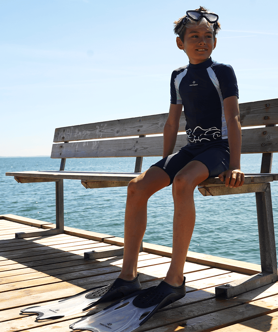 Watery płetwy do nurkowania dla dorosłych (36-45) - Rilian - Czarny/przezroczysty