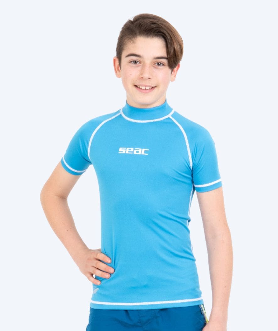 SEAC koszulka UV dla dzieci - T-Sun Short - Niebieski/biały
