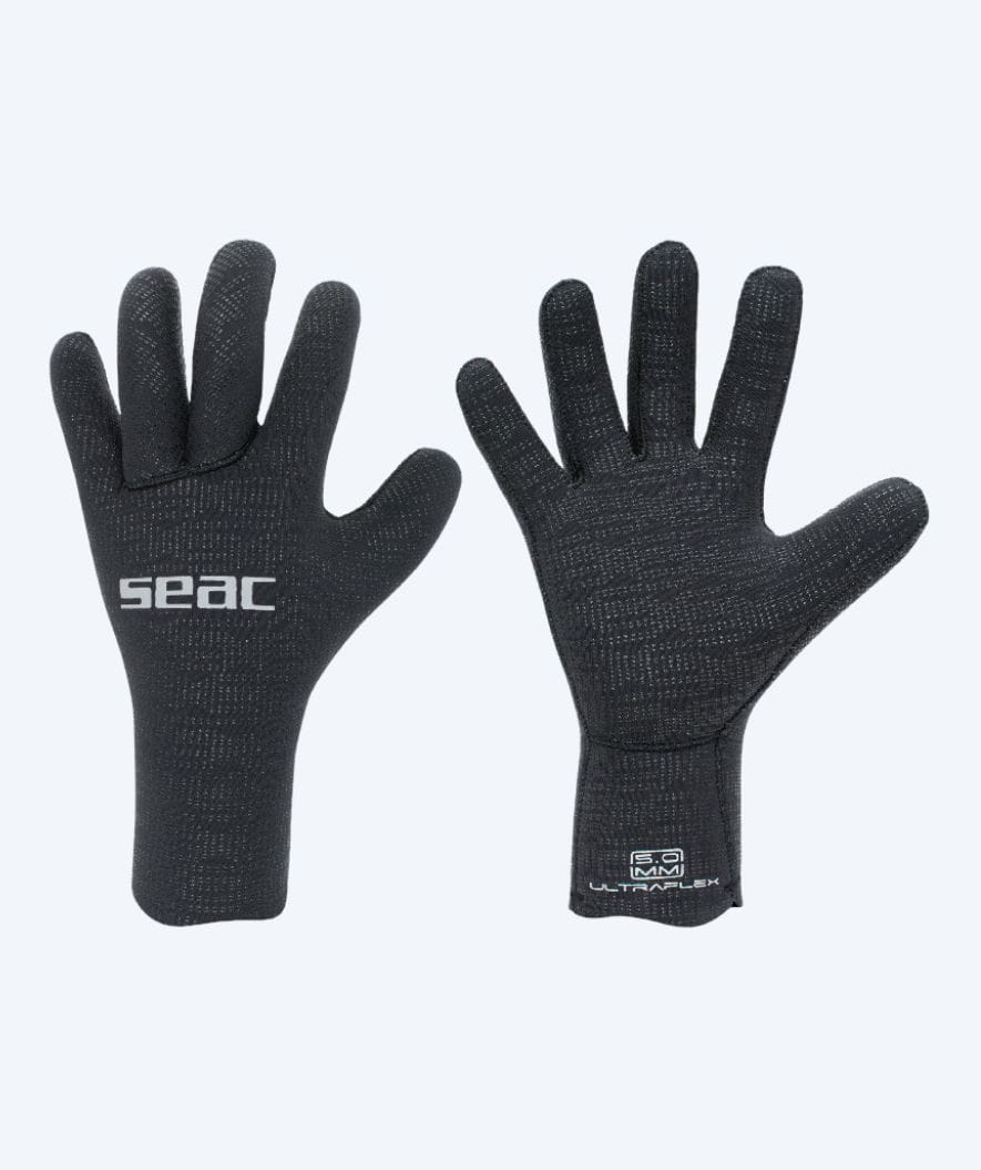 SEAC rękawice nurkowe dla dorosłych - Ultraflex 5 MM - Czarny