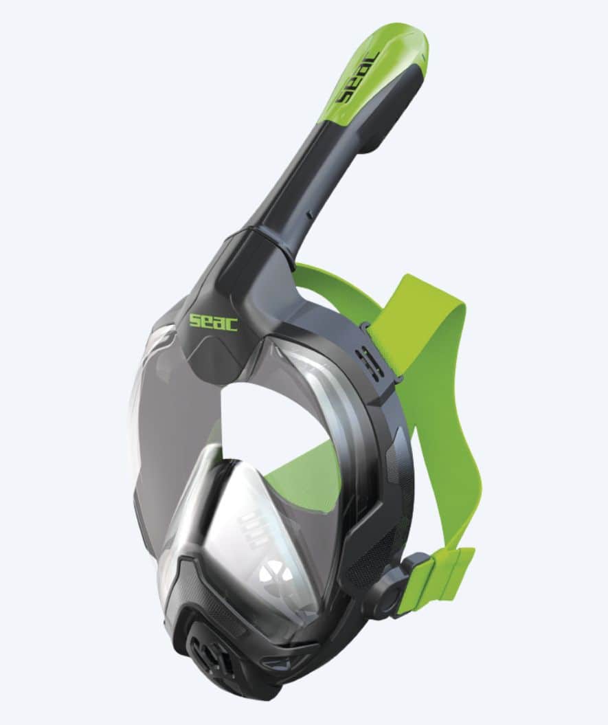SEAC pełnotwarzowa maska do nurkowania dla dorosłych - Libera S/M - Zielony/Czarny
