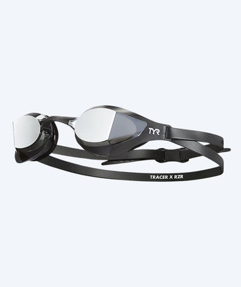 TYR okulary do pływania - Tracer-X Racing RZR Mirrored - Czarny/srebrny