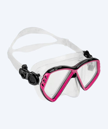 Aqualung maska do nurkowania dla dzieci (4-12 lat) - Cub - Czarna/różowa