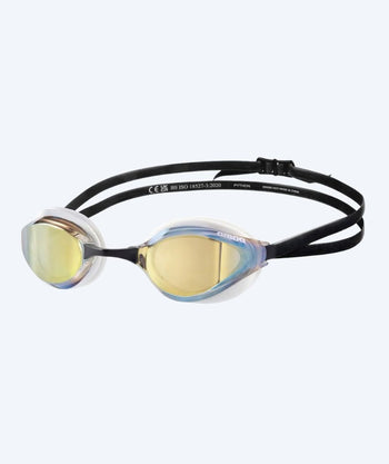 Arena Elite okulary do pływania - Python - Czarny/złoty (Mirror soczewki)