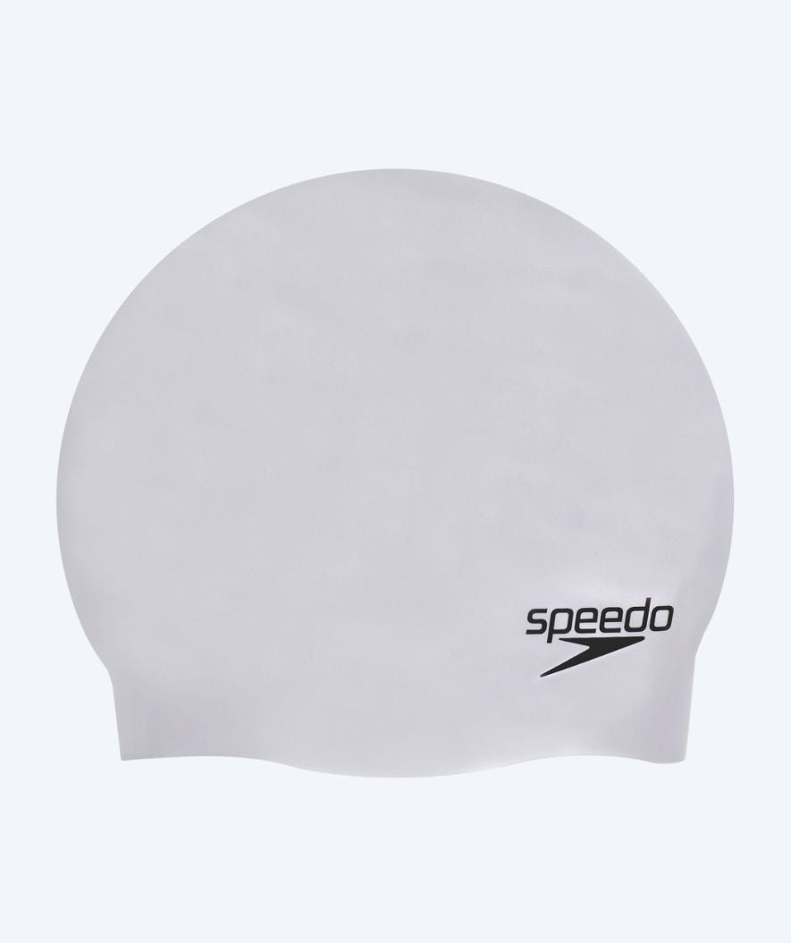 Speedo czepek do pływania - Plain Moulded - Srebrny