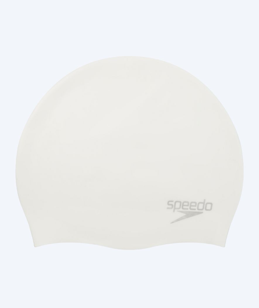 Speedo czepek do pływania - Plain Moulded - Biały