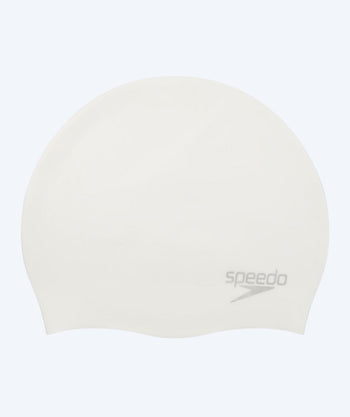 Speedo czepek do pływania - Plain Moulded - Biały