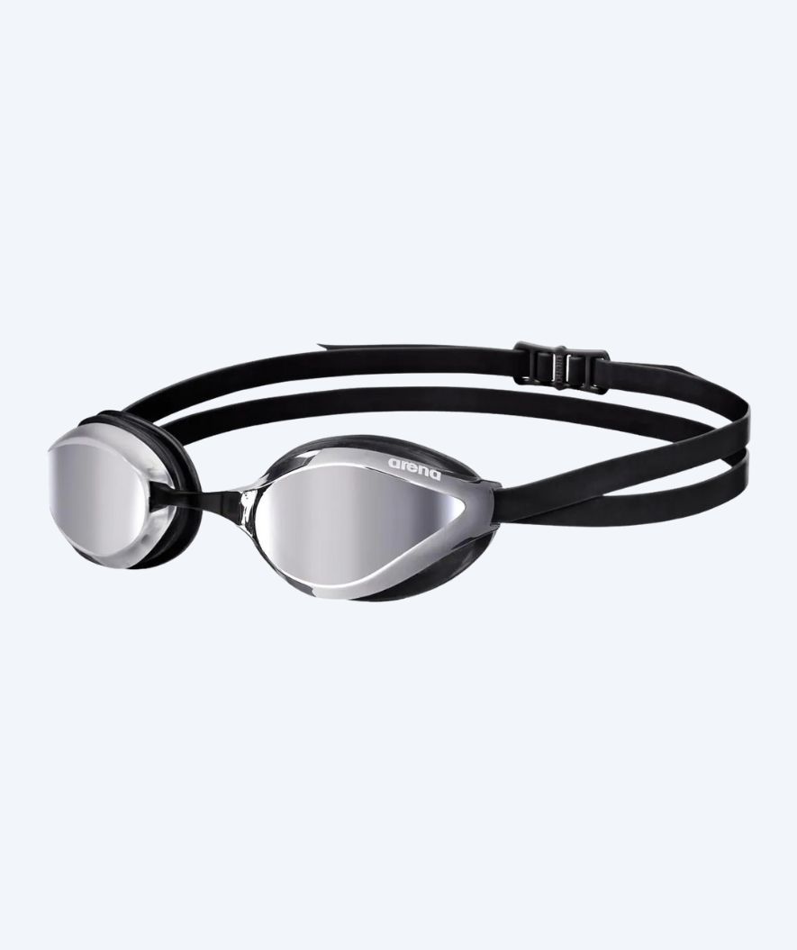 Arena Elite okulary pływackie - Python - czarno-srebrne (Mirror linse)