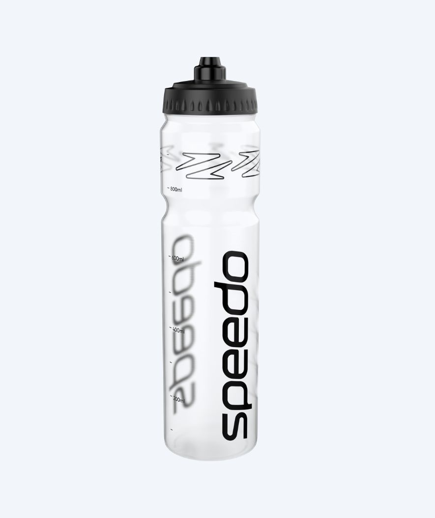 Speedo bidon - 1 litr - Przezroczysty/czarny