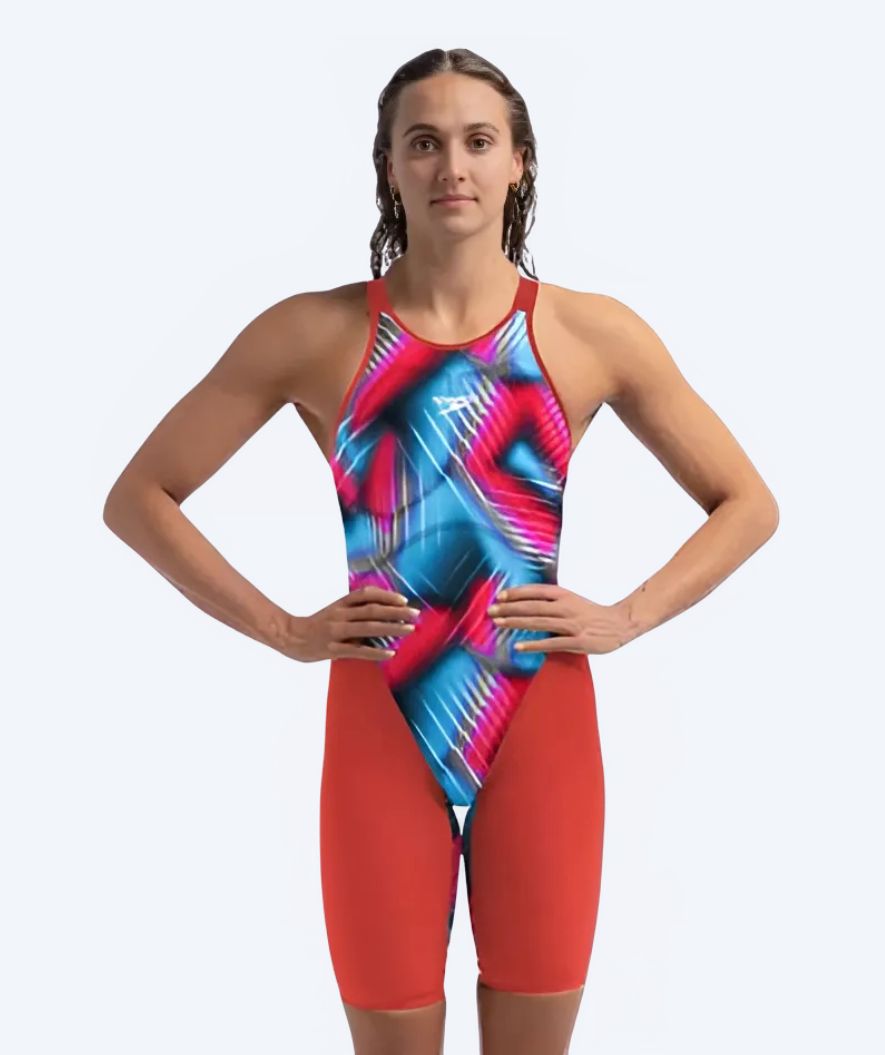 Speedo strój kąpielowy na zawody dla kobiet - LZR Pure Valor 2.0 - Czerwony/wielokolorowy