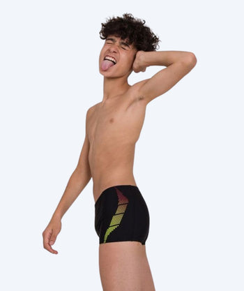 Speedo bokserki kąpielowe dla chłopców - Placement Panel - Czarny/zółty