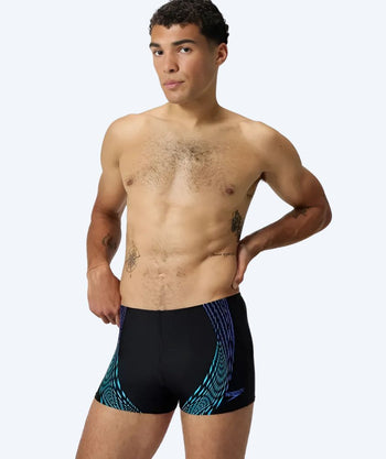 Speedo bokserki kąpielowe dla mężczyzn - Duo Logo Print - Czarny/ciemnoniebieski