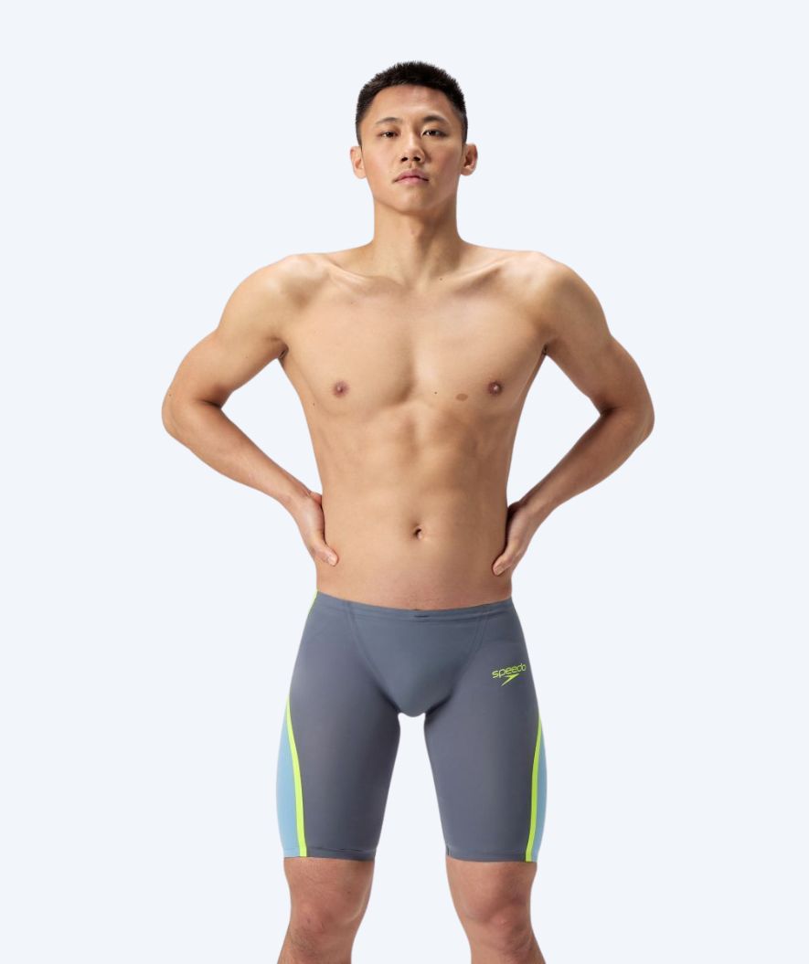 Speedo kąpielówki na zawody dla mężczyzn - LZR Pure Intent 2.0 - Szary/żółty