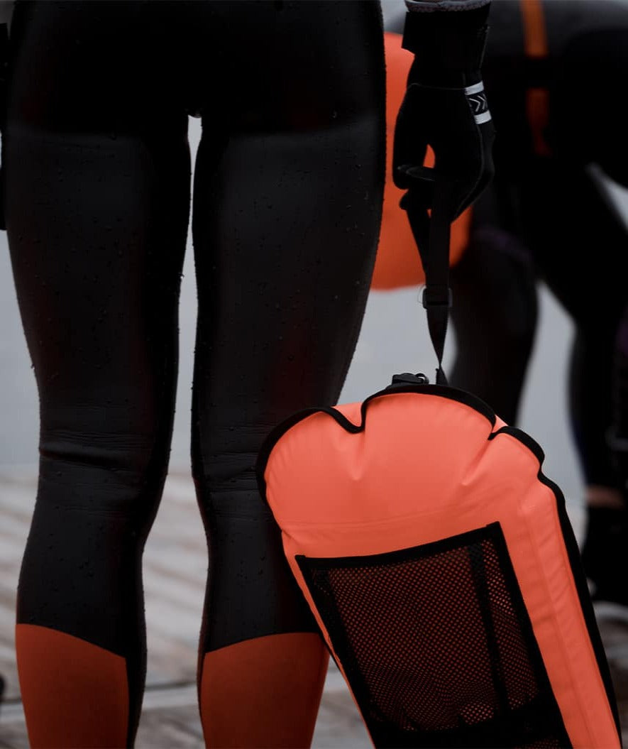 Watery wodoszczelna torba do pływania - Pro 28L - Pomarańczowa