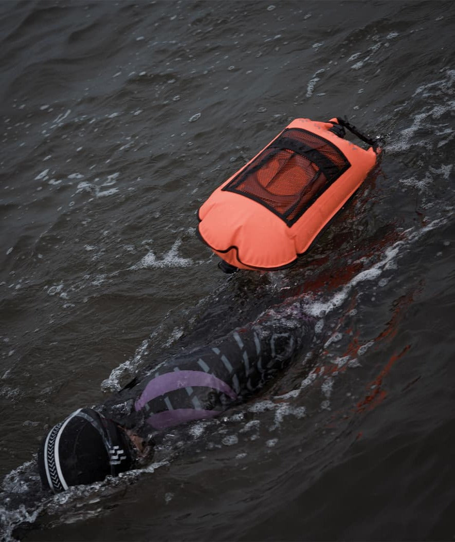 Watery wodoszczelna torba do pływania - Pro 28L - Pomarańczowa