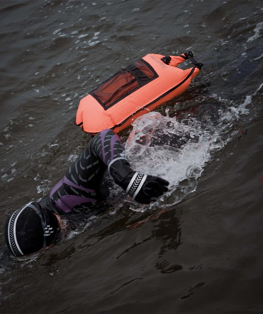 Watery wodoszczelna torba do pływania - Pro 28L - Pomarańczowa