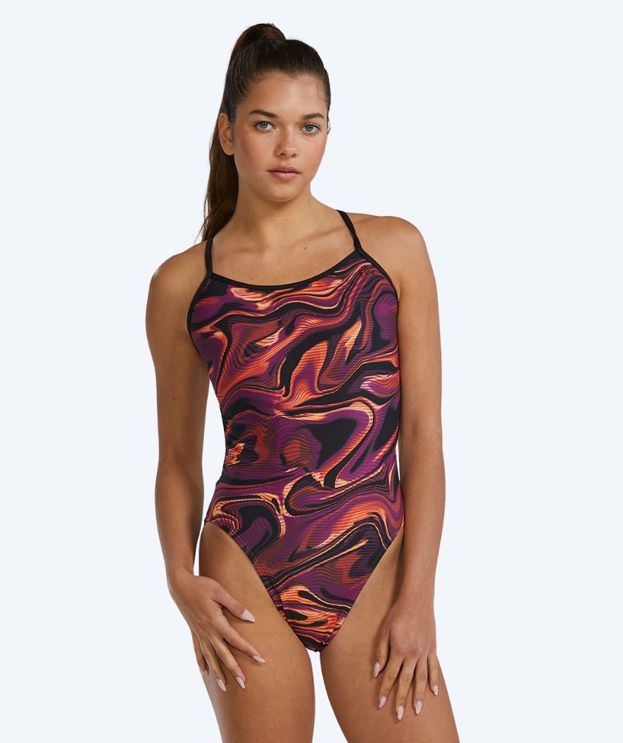 TYR strój kąpielowy dla kobiet - Durafast Elite Trinityfit - Czarny/złoty